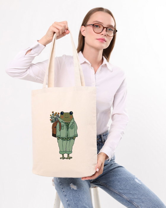 Zoozie Bags Bolso de Mano Tote de Algodón 100% Crema 35x40x8 cm